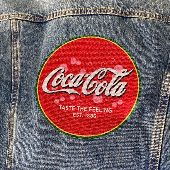 Levi's Type III Sherpa Trucker Denim Jacket Men's Small Blue Coca Cola Logo NWT - Picture 9 of 14